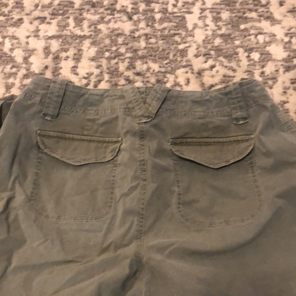 Style & Co Convertible Pants,Olive Green Size 4P, - Picture 5 of 5